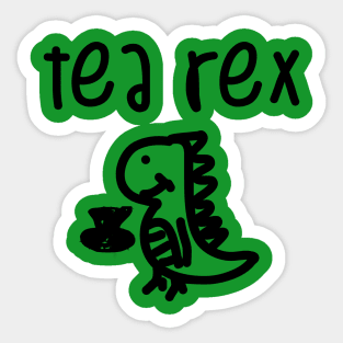 Tea Rex Sticker